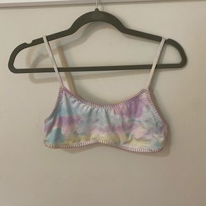 Tie dye bikini top